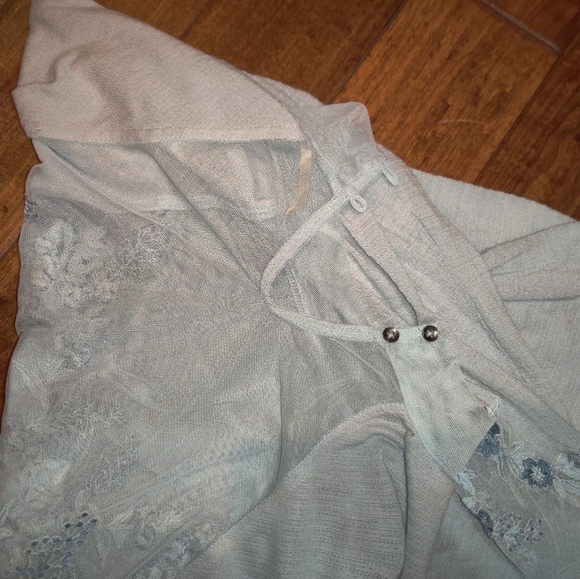 NEW Free people Saheli embroidered mesh lace top - Picture 5 of 8